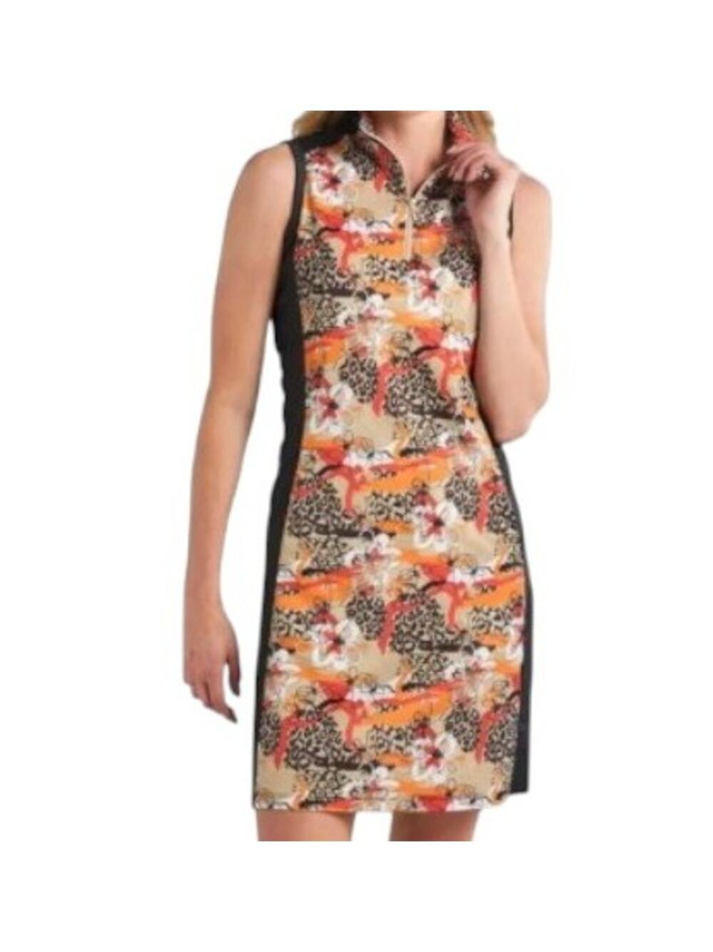 Bermuda Sands Women's Size S Pippa Carmine Golf Dress Quarter Zip Sleeveless